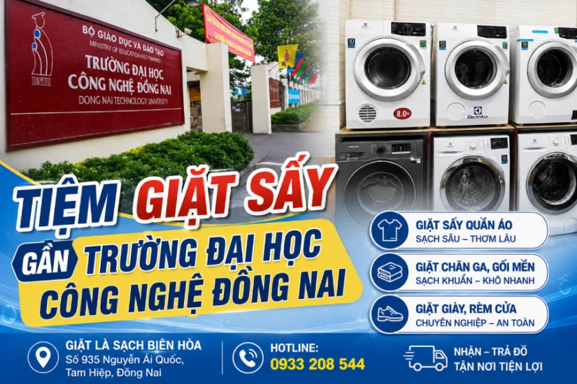 Địa Chỉ Tiệm Giặt Sấy Gần Trường Đại Học Công Nghệ Đồng Nai