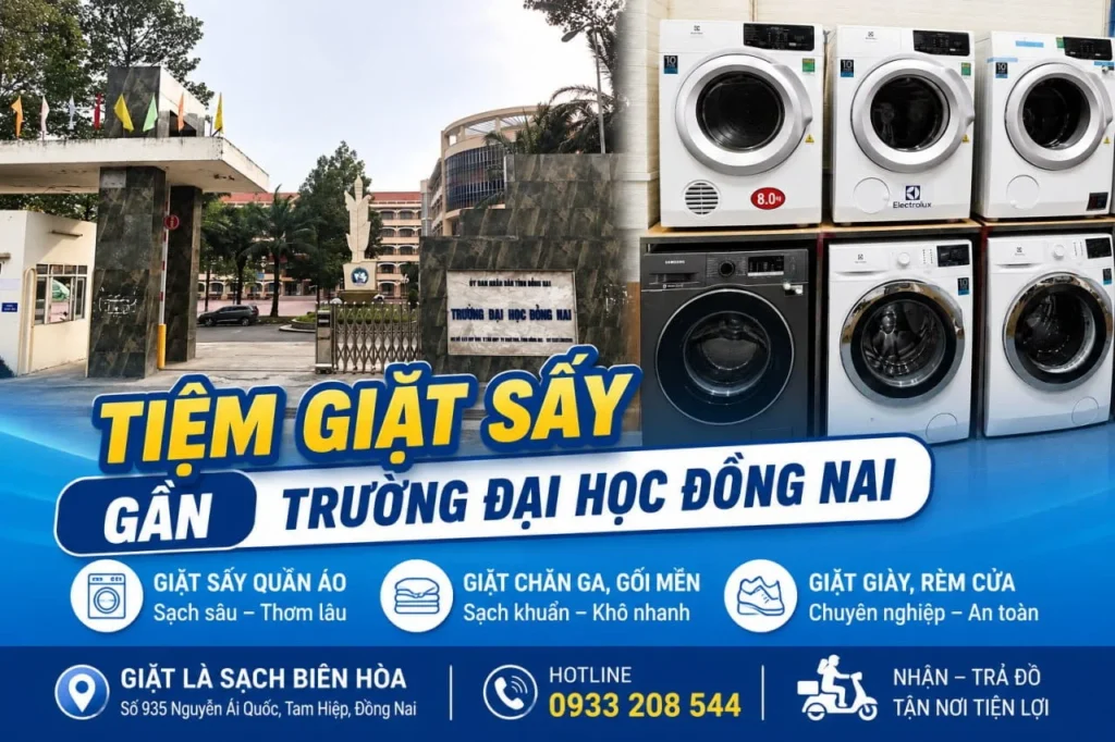 giặt sấy gần trường đại học Đồng Nai